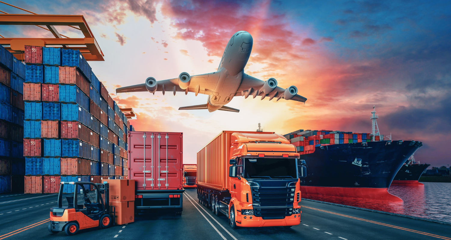 transportation-logistics-container-cargo-ship-cargo-plane-3d-rendering-illustration